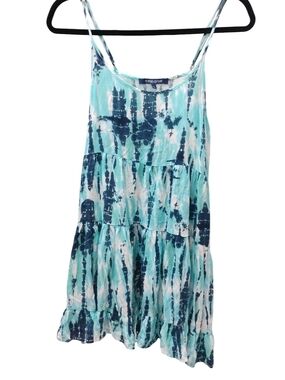 Ocean Drive Navy and Aqua Tie-Dye Sundress